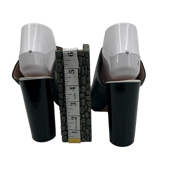 French Connection Black Meena Block Heel Mules Size 39 1/2 Women's - Picture 7 of 10